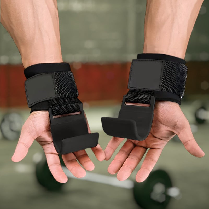 Gym Hook Strap Black-Fitness Revolution