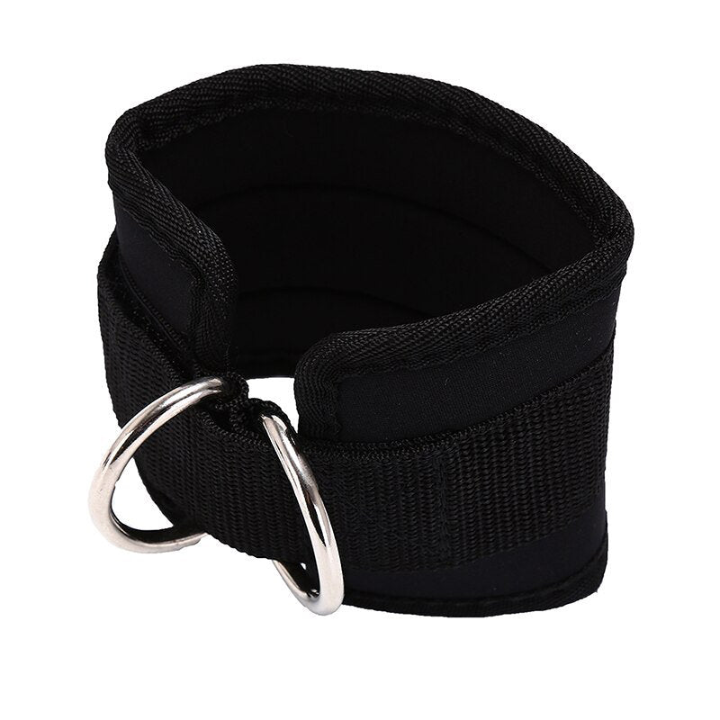 Sangle Cheville Musculation Poulie – Double Anneau D, Réglable, Néoprène Respirant, Pour Kickback Et Fessiers