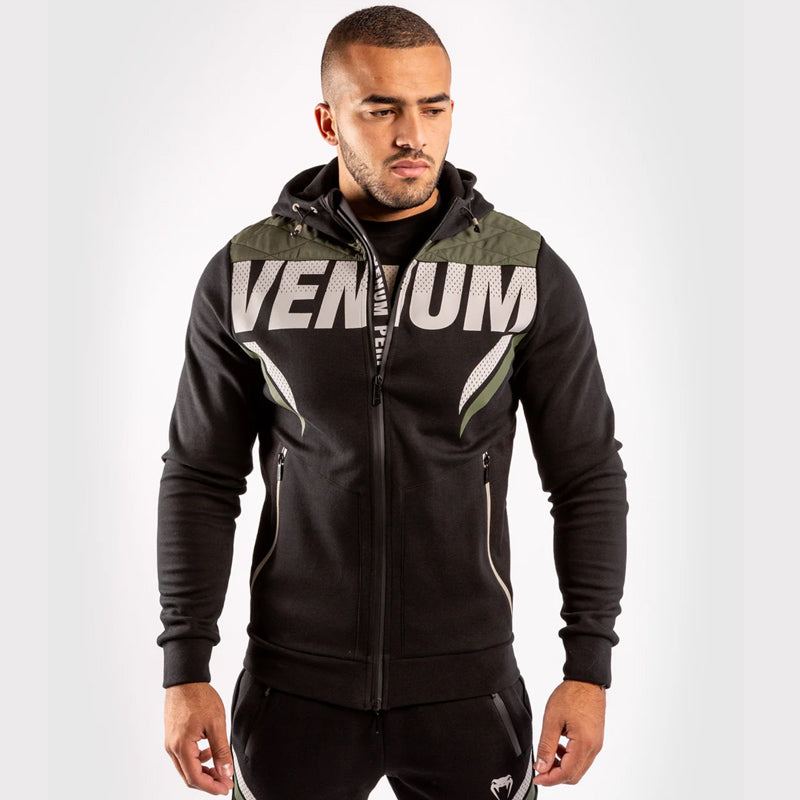 Hoodie One FC Impact Schwarz Khaki 