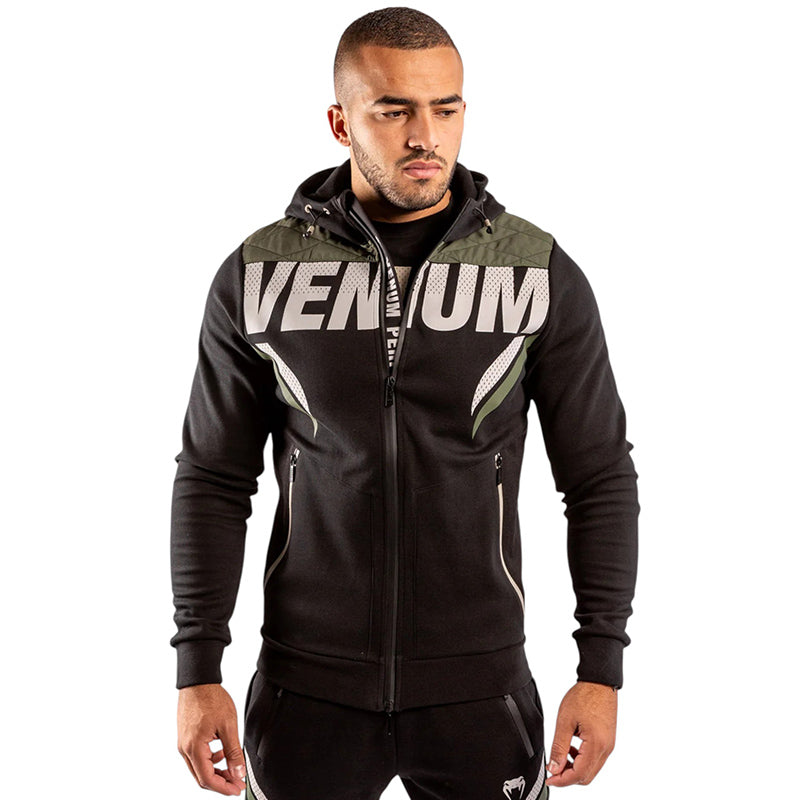 Hoodie One FC Impact Schwarz Khaki 