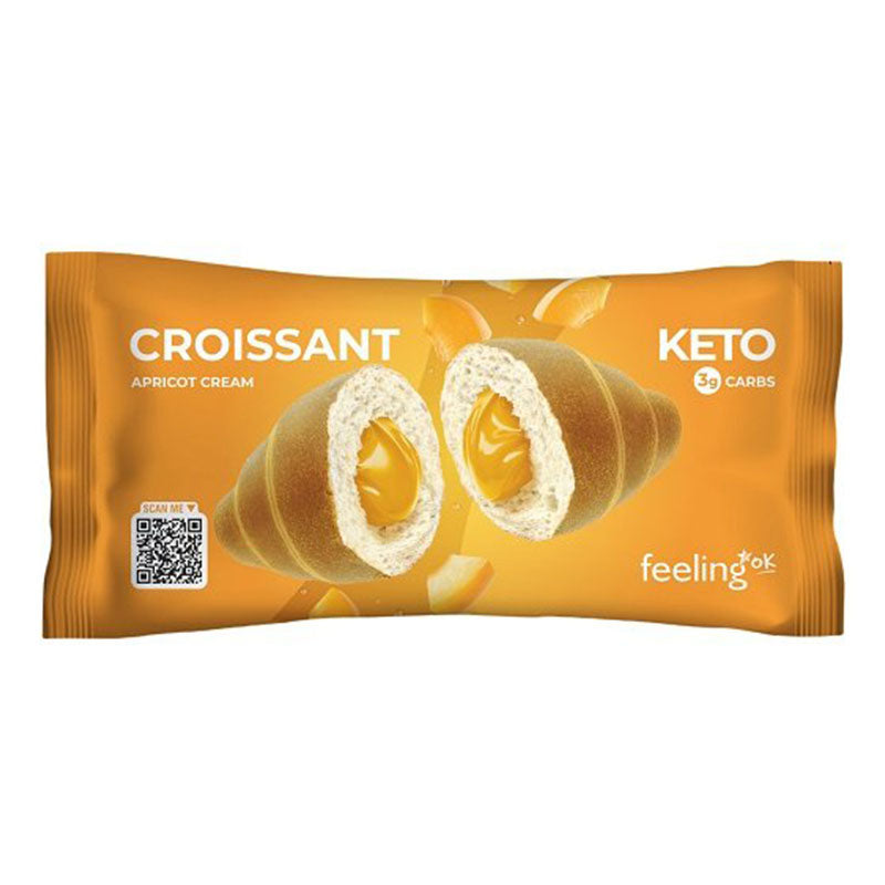 Croissant gefüllt mit Aprikosencreme 