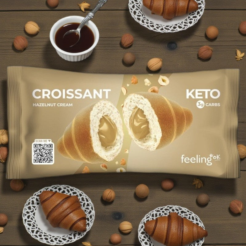 Croissant fourré à la crème de noisettes